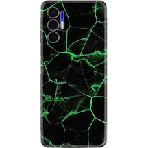Tecno Pova 3 Kilif Resimli Silikon Yesil Serit Mermer 1320 566389792
