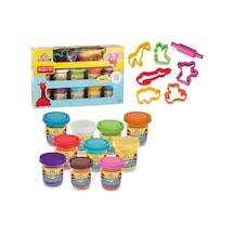 03290 Art Craft 16 Parça Hamur Seti-rengarenk / 560 Gr Çok  Renkli