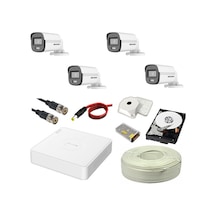 Hıkvısıon Colorvu 4lü 2mp Set Gece Renkli Sesli Görüntü 1tb Hdd