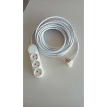 5 Metre 3 Lü Priz Ara Kablosu Seyyar Uzatma 3x1,5 Kablo 1