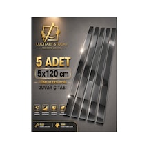 5 Adet 5x120 Cm Pleksi Ayna Duvar Çıtası Füme, Siyah, Mavi, Kırmızı, Mor, Bakır, Rose Gold Kendinden Yapışkanlı Dekoratif Duvar Şeridi Şerit Pleksi Ayna Duvar Dekorasyonu Pleksi Ayna Füme