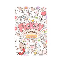 Kawaii Stili Sevimli Guinea Pig Sticker Seti - 17 Adet Gine Pig Etiket Çıkartma Diğer
