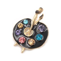 Palet Broş - Siyah Siyah Palet Broş - Siyah Siyah