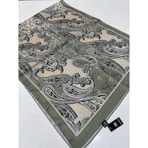 Qashka Saten İpek Şal Etro Desen Lbt0111-41281 Çok Renkli
