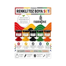 Toz Mum Boyası Seti 10 Cc 5'li Soya & Parafin Wax Için Kırmızı, Sarı, Siyah, Yeşil, Turuncu Bkfab5ksrsyt10g Karışık