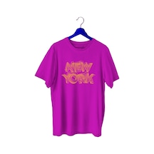 Bluu Newyorklite Sporcu T-Shirt Bisiklet Yaka (528819117) Fuşya