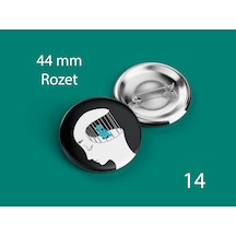 44 Mm Buton Rozet İğneli Çanta Kıyafet Rozeti Zihin Kafesi Çok Renkli