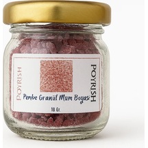 Pembe Granül Mum Boyası 10 Gr Renksiz