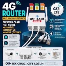4g Router - Wi-fi Ve Kablolu Bağlantı Desteği 12v Giriş Ve 12volt Çıkışı Mevcuttur