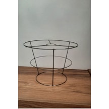 Abajur Ve Avize Teli 3 Katlı Metal Iskelet 30 25 20 Yükseklik : 21 Cm