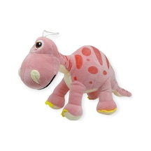 Sevimli Peluş Dinazor Turko Dino 35 Cm - Pembe Çok Renkli