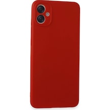 Samsung Galaxy A05 Kılıf First Silikon - Kırmızı