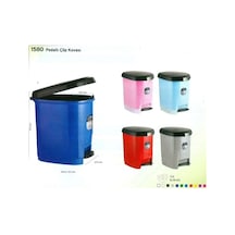 Ark Çöp Kovası Plastik Kapaklı Pedallı 20 Lt 1580 Çok Renkli