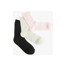 Koton Basic 3'lü Soket Çorap Seti Çok Renkli Siyah 4sak80170aa 4SAK80170AA999