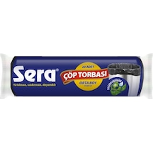 Sera Normal Orta Çöp Torbası 30 L Siyah 55 x 60 CM