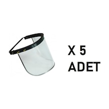 Barete Takılabilen Şeffaf Yüz Siperliği Vizör+ Vizör Tutucu X 5 Adet