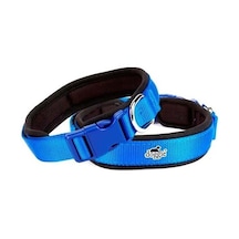 Doggie Havalı Dokuma Köpek Boyun Tasması M Mavi 2x35-45 CM