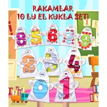 Tox 10 Parça Tox Rakamlar El Kukla Set T047 . Eğitici Oyuncak