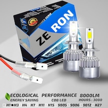 Xenon H3 Led Araba Far Ampül Xenon Led Şimşek Etkili