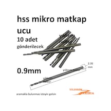 Mikro Hss Metal 0.9mm Matkap Ucu Kalın Sap Kıl Micro Hss Metal Uç