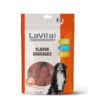 Lavital Flavor Sausages Ördek Etli Sosis Köpek Ödül Maması Yetişkin Köpekler İçin 100g