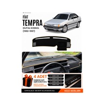 Fıat Tempra 1992-1997 Dijital Konsol Uyumlu Torpido Örtüsü, Torpido Kılıfı - Siyah Bej