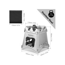 Vkemall Aomiun Ws009m Paslanmaz Çelik Kart Ocak Orta Gümüş