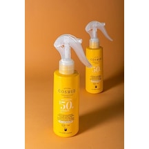 Cosmed Tüm Cilt Tipleri İçin Aile Boy Yüz Ve Vücut Sprey Güneş Kremi - Lotion Spf50+ - 200 Ml