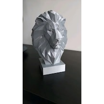 Aslan Heykeli Ofis Çalışma Masası Dekoru 13 Cm