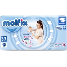 Molfıx Avantajlı Paket 3 Beden Midi 4-9 Kg 45'li