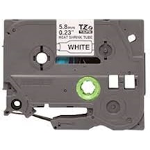 Brother P-touch Hse-231 12 Mm Beyaz Üzerıne Sıyah Isı İle Daralan Laminasyonlu Etiket