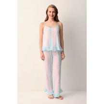 Suwen Briella Pamuklu Atlet Pantolon Pijama Takımı Sh26612660a334 Pembe