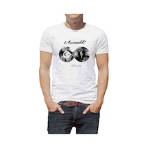 Sonsuzluk 10 Kasim Açık Renkler Tum Baskılı Beyaz Erkek Tshirt