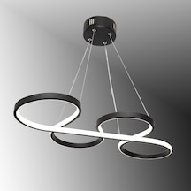 Tt025-Sy Tt Aydınlatma Yılan Modeli Mat Siyah Led Avize