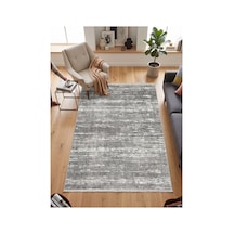 Merinos Vista %100 Akrilik Gri Kesme Halı Yolluk Antre Koridor Salon Halısı 76587-98