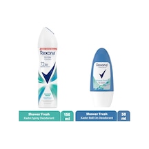 Rexona Shower Fresh Kadın Sprey Deodorant 150 ML + Shower Fresh Kadın Roll-On Deodorant 50 ML