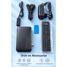 Shnstore Hd Uydu Alıcısı Hdmı Bağlantılı Uzaktan Kumandalı Shntknd0720