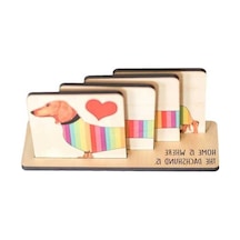 Dachshund Severler İçin 4'lü Bardak Altlığı Seti - Ulzyvf Option 2 Emphasis On The Set : Ulzyvf 4'lü Bardak Altlığı Seti - Dachshund Temalı, Şık Tasarım Option 3 Short & Sweet : Ulzyvf 4'lü Dachshund Bardak Altlığı Seti - Ev Aksesuarı Diğer