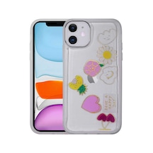 Zore İphone 11 Uyumlu Figürlü Desenli Işıltılı Sert Ogaa Sos Kılıf-no3
