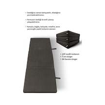 Antrasit Katlanır Sünger Misafir Yer Yatağı Ve Balkon Minderi 7cm Antrasit