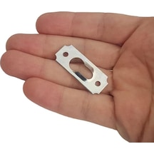10 Ad. Tablo Kancası Kıvrık Model - Metal Çerçeve Askısı Aparatı - Vidalı Fotoğraf Resim Asma Kancası Çok Renkli