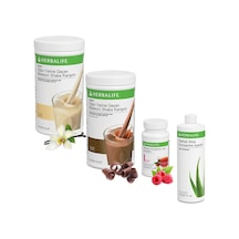 Herbalife Shake Vanilya 1 Çikolata 1 - Çay Ahududu - Aloe Vera