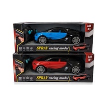Sh40924 1:16 Duman Çıkaran Uzaktan Kumandalı Spor Araba Mavi