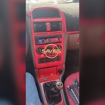 Opel Astra G uyumlu Kırmızı Full Set,Torpido Konsol Kaplama, Maun Kaplama (Kırmızı)