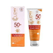 Clemy Çok Yönlü Koruyucu Güneş Kremi Güneşe Karşı Hassas Ciltler İçin Spf50+ 75 Ml