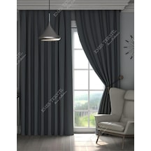 Antrasit Füme Blackout Karartma Perde,gri 150 X 270 Çok Renkli
