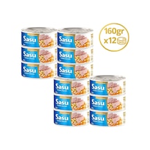 Sasu Fasulyeli Ton Salata İri Parça 12 x 160 G