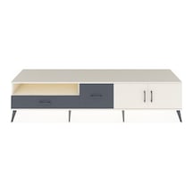 Hyperion Tv Ünitesi 2 Raflı 2 Çekmeceli 2 Kapaklı 220x44x51 Aytaşı-aytaşı/antrasit Aytası/antrasıt - Aytası