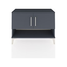 Arges Şifonyer 2 Raflı 2 Kapaklı 88x30x64 Antrasit-antrasit Antrasit
