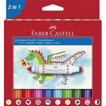 Faber-castell 2in1 Jumbo Keçeli Kalem 10 Renk 155170